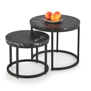 Lavička Oreo z černého mramoru