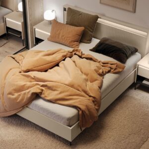 Łóżko z pojemnikiem na pościel 160x200 Trend TS-03