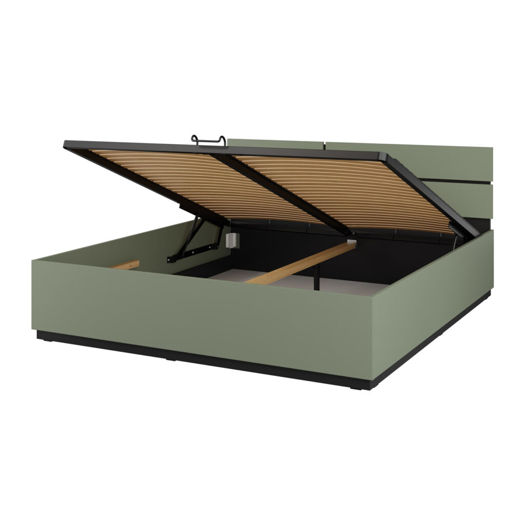 Łóżko 180x200 z pojemnikiem typ 52 Cross S - Helvetia