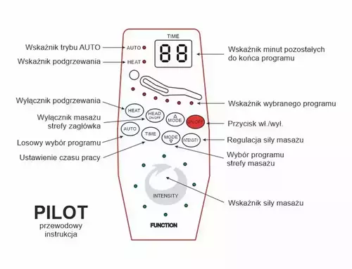 Fotel Neptun elektryczny Brego z funkcją masażu - obrazek 2