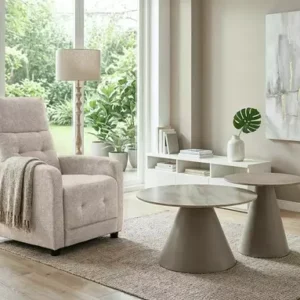 Fotel rozkładany Otus Raven 30 ciemny beż