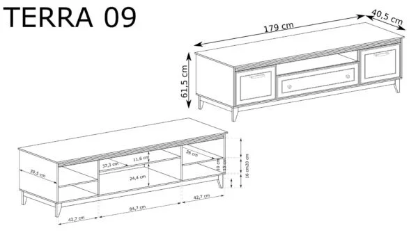 Szafka RTV Terra TA-9 - obrazek 4