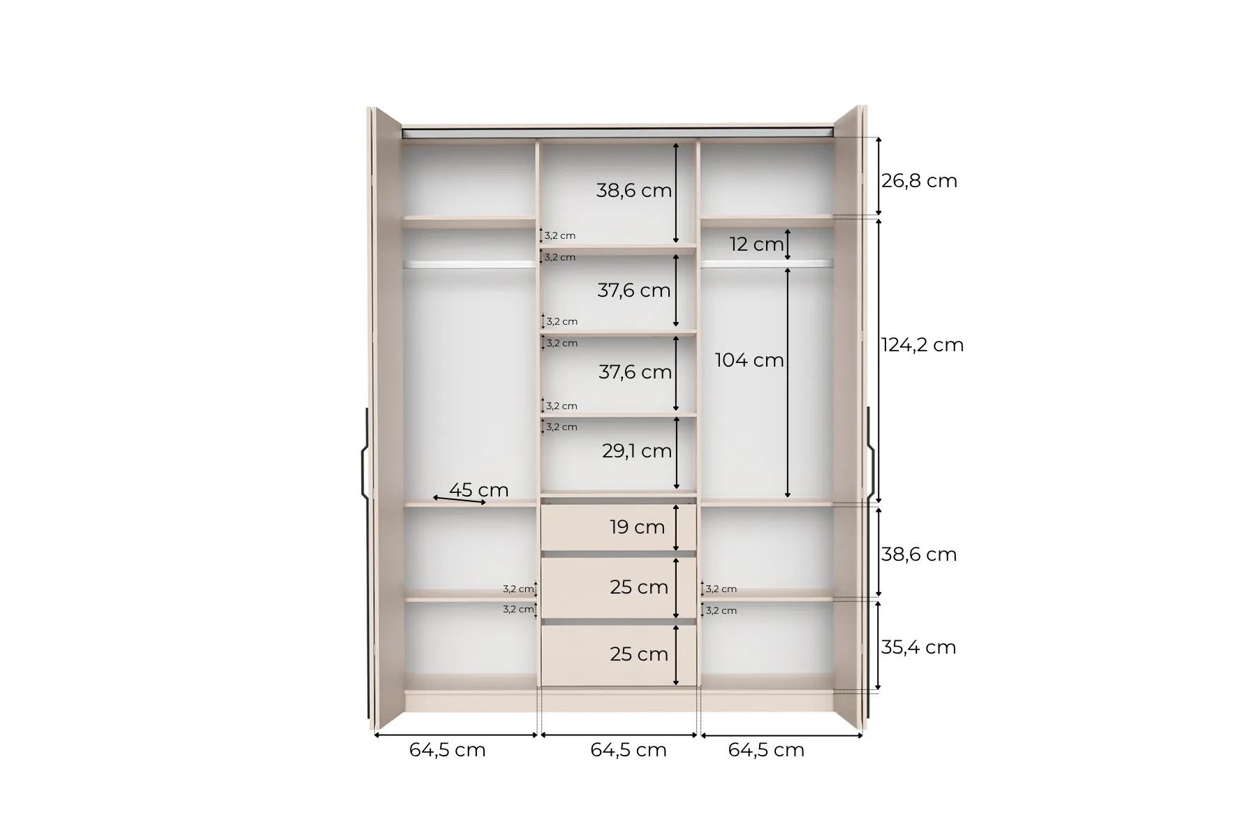 Skříň Bari 200 cm - Obrázek 8